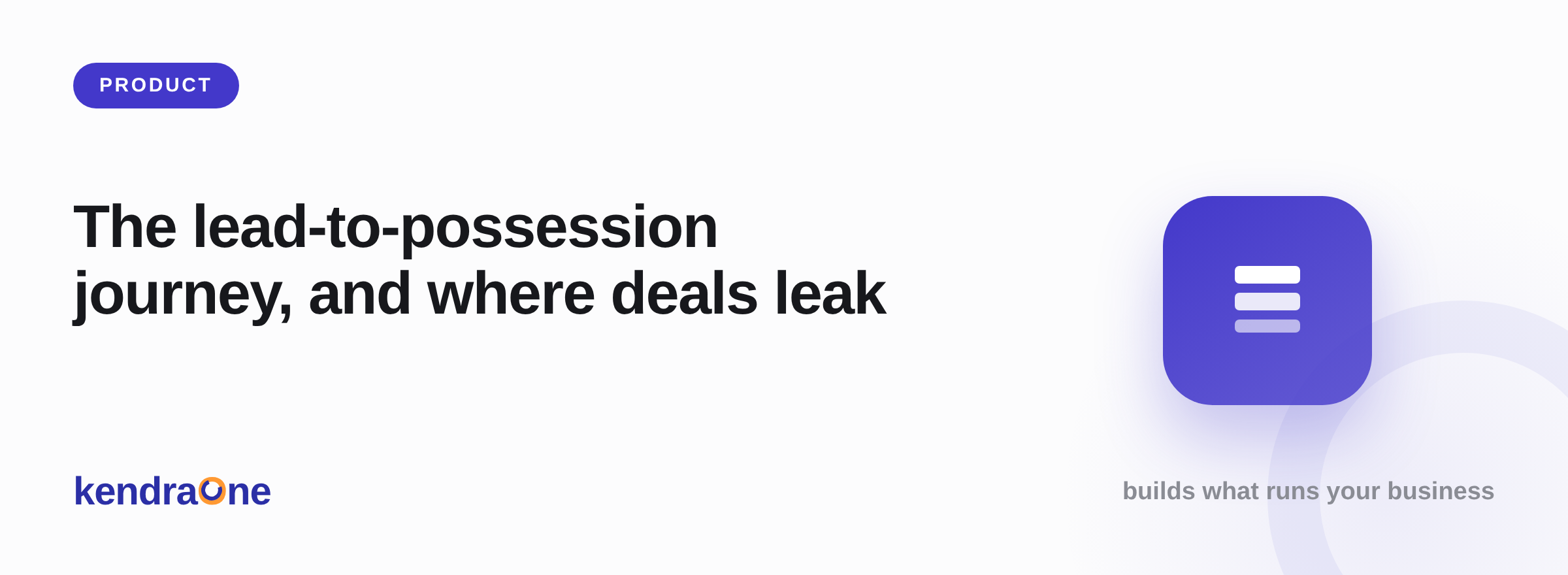 The lead-to-possession journey, and where deals leak