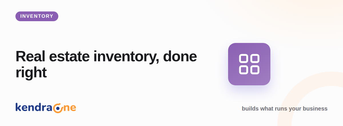 Real estate inventory management, done right