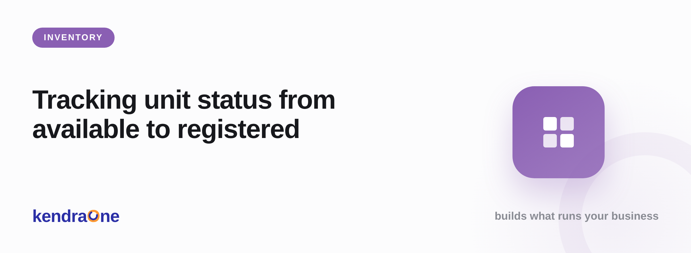 Tracking unit status from available to registered