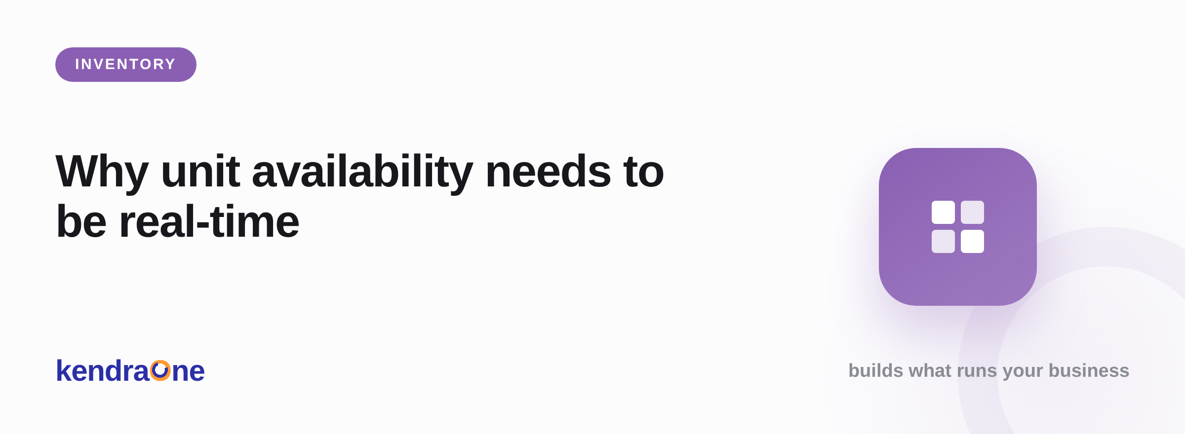 Why unit availability needs to be real-time