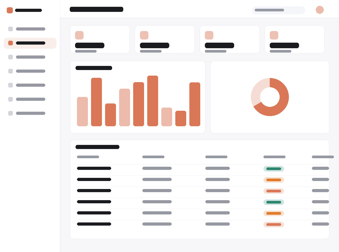Tasks and Reminders dashboard
